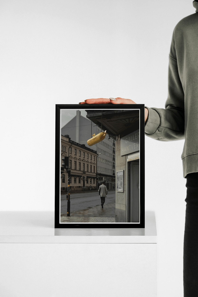 Tirage d'art signé 18cm X 24cm  / photographie FineArt / Stockholm "sous-marin jaune"