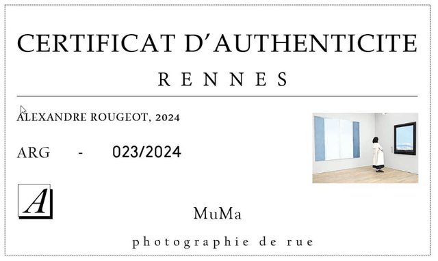 Tirage d'art signé / Le Havre Musée MuMa