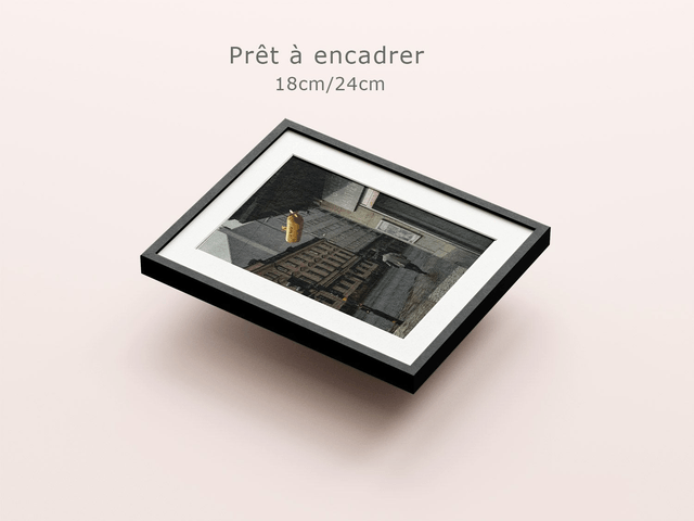 Tirage d'art signé 18cm X 24cm  / photographie FineArt / Stockholm "sous-marin jaune"
